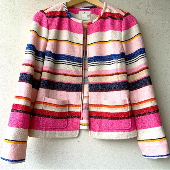 Kate Spade delightful jacket with fun stripes